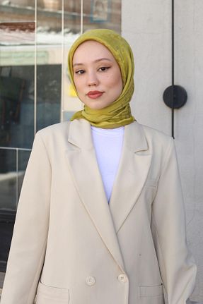 روسری سبز پنبه ای Hint İpek - کد 842254462