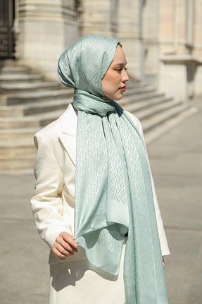 شال سبز زنانه Hint İpek - کد 842260204