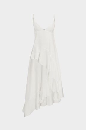 لباس سفید زنانه بافتنی اسلیم فیت کد 841842596