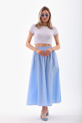 دامن آبی زنانه بافتنی LIFE FLOWERS - کد 828633486
