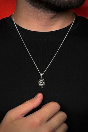 گردنبند نقره سفید زنانه 925 عیار Ebrar Silver - کد 841502820