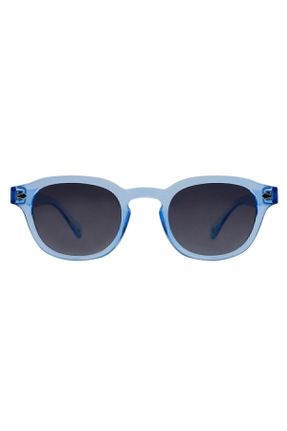 عینک آفتابی آبی زنانه 49 پلاریزه پلاستیک مستطیل کد 93673619