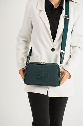 کیف دوشی آبی زنانه چرم مصنوعی Just Polo - کد 842438083