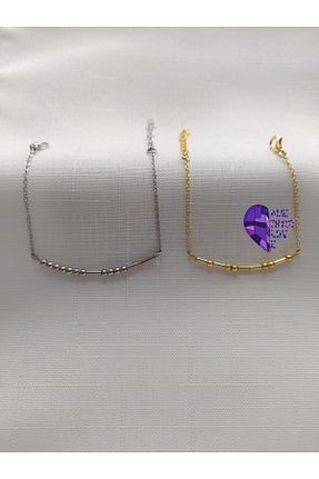 دستبند جواهر زنانه استیل (فولاد) Amethyst Love - کد 659025101
