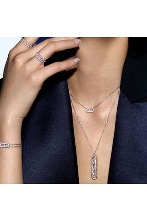 گردنبند جواهر زنانه رودیوم Finery by Nerrs - کد 828052014