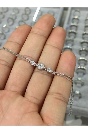 دستبند نقره زنانه 925 عیار Ktrgümüş - کد 842532023