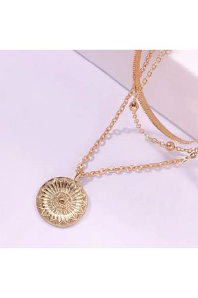 گردنبند جواهر طلائی زنانه روکش طلا Foxyn - کد 842551135