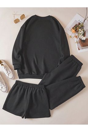 ست بالاتنه و پائین تنه مشکی زنانه بافت EYAX MODA - کد 842563296