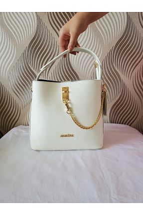 کیف دوشی سفید زنانه چرم مصنوعی Armine - کد 842596004
