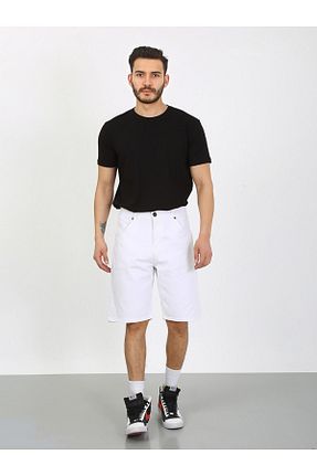 شلوارک و برمودا سفید مردانه City Short KAİZER DENİM - کد 841450091