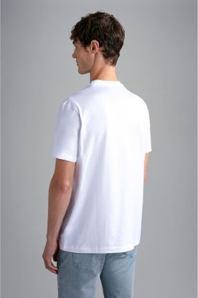 تی شرت سفید مردانه رگولار یقه گرد کد 791352341