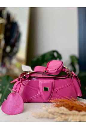کیف دوشی صورتی زنانه چرم مصنوعی MANCY - کد 842743783