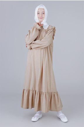 لباس بژ زنانه بافتنی پلی استر رگولار آستین-بلند کد 739102151