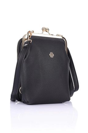 کیف دوشی مشکی زنانه چرم مصنوعی Çanta Trend - کد 842982416