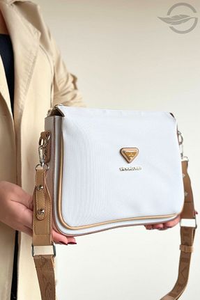 کیف دوشی سفید زنانه چرم مصنوعی GALB LEATHER - کد 842799535