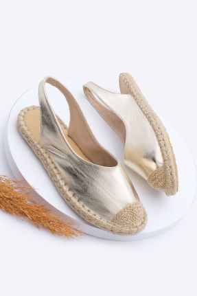 کفش اسپادریل طلائی زنانه پلی اورتان کد 832573141