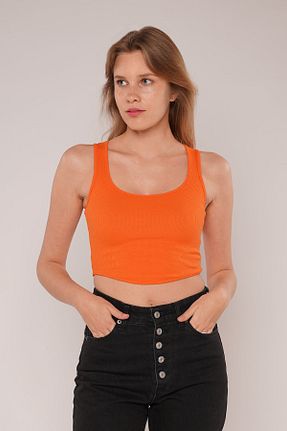 بلوز نارنجی زنانه ساده GABRİA - کد 843074837