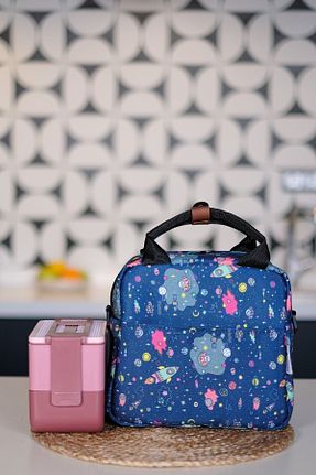 کیف مراقبت از کودک آبی Happy Bear - کد 464583799