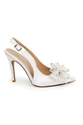 کفش مجلسی سفید زنانه پاشنه بلند ( +10 cm) پاشنه نازک کد 827336915