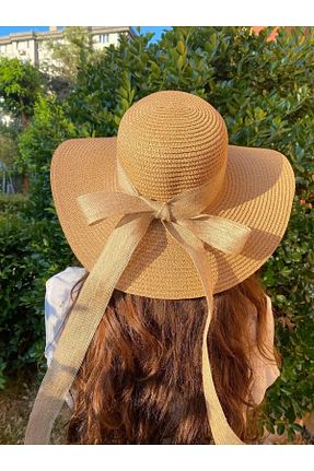 کلاه قهوه ای زنانه حصیر FELLMENS - کد 843196680