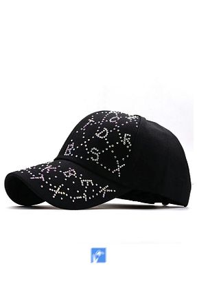 کلاه مشکی زنانه پلی استر Kardelen Butik Denizli - کد 754351078
