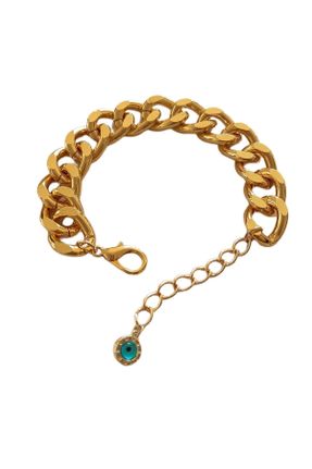 دستبند جواهر طلائی زنانه کد 48568857