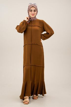 لباس قهوه ای زنانه رگولار بافتنی پلی استر کد 755135891