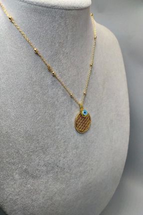 گردنبند جواهر طلائی زنانه پوشش لاکی کد 175451061