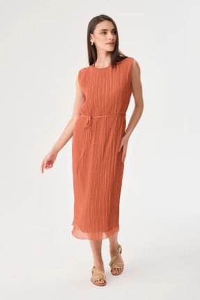 لباس نارنجی زنانه بافتنی ریلکس کد 819298710
