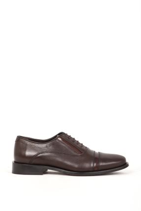 کفش کلاسیک قهوه ای مردانه پاشنه کوتاه ( 4 - 1 cm ) پاشنه ساده کد 780186563