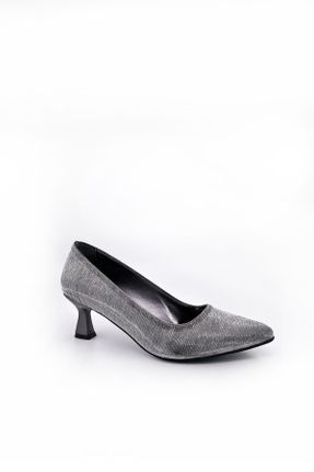 کفش مجلسی زنانه پاشنه متوسط ( 5 - 9 cm ) پاشنه نازک پارچه نساجی کد 793076169
