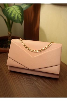 کیف مجلسی صورتی زنانه چرم مصنوعی VALESCO - کد 680075762