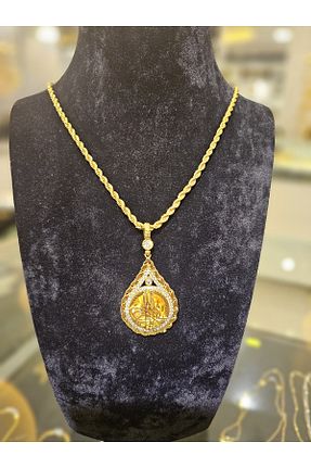 گردنبند استیل ( فولاد ) طلائی زنانه استیل (فولاد) imitasyon dünyası - کد 842863211