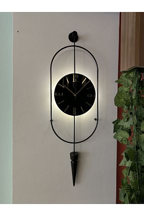 ساعت دیواری مشکی 30 x 90 MetaQuartz Aksesuar - کد 776861626