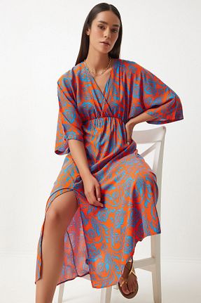 لباس نارنجی زنانه بافتنی MissKybele - کد 842908503