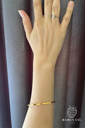 النگو زرد زنانه 8 عیار Rubus - کد 842968852