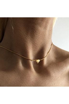 گردنبند جواهر طلائی زنانه کد 209635457