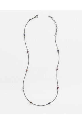 گردنبند نقره مشکی زنانه 925 عیار MEKS JEWELS - کد 843016211