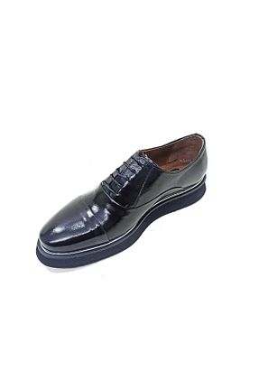 کفش کژوال مشکی مردانه چرم لاکی LUCIANO BELLINI - کد 843105302