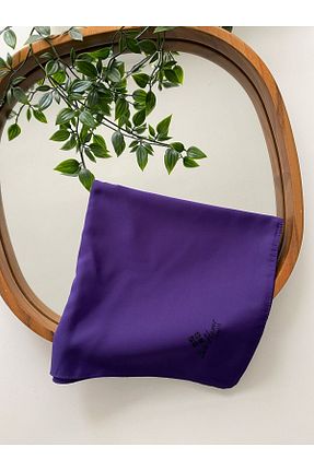 روسری بنفش پلی استر Silk Home - کد 820025576
