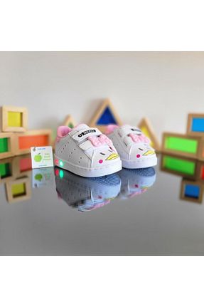 کفش اسنیکر سفید بچه گانه چسبی elma bebe - کد 828135129
