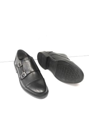 کفش کلاسیک مشکی مردانه چرم خالص KAFKASLAR AYAKKABI - کد 763132038