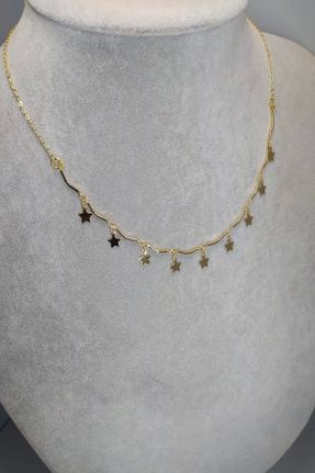 گردنبند جواهر طلائی زنانه پوشش لاکی کد 175446593