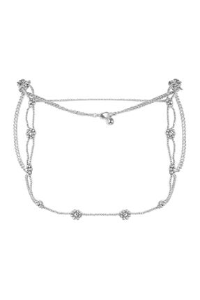 گردنبند جواهر متالیک زنانه کد 802010044