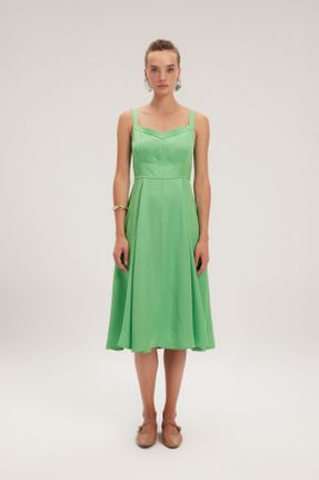 لباس سبز زنانه بافتنی Fitted کد 841164022
