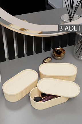 نظم دهنده جواهرات و آرایش بژ پلاستیک Alacarte - کد 843018534