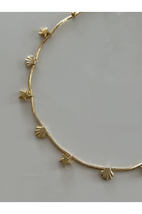 گردنبند جواهر طلائی زنانه روکش طلا کد 123391825