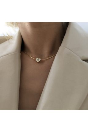 گردنبند جواهر طلائی زنانه کد 202605116