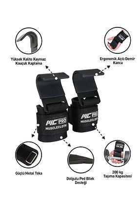 دستکش وزنه مشکی MUSCLECLOTH - کد 737015951
