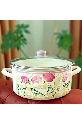 قابلمه سفید قابل استفاده بر روی اجاق القایی EBRULİEMAYE - کد 795580636